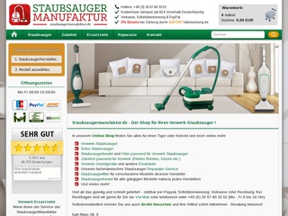 Staubsaugermanufaktur - Gütesiegel, Bewertungen, Erfahrungen Staubsaugermanufaktur - Gütesiegel, Bewertungen, Erfahrungen